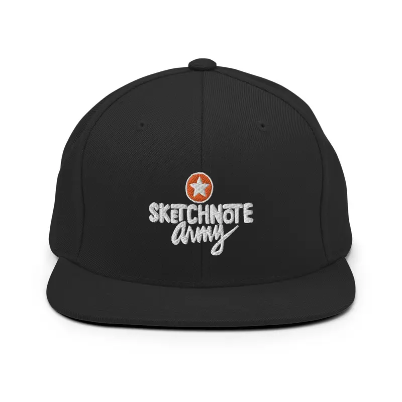 Sketchnote Army Snapback Hat