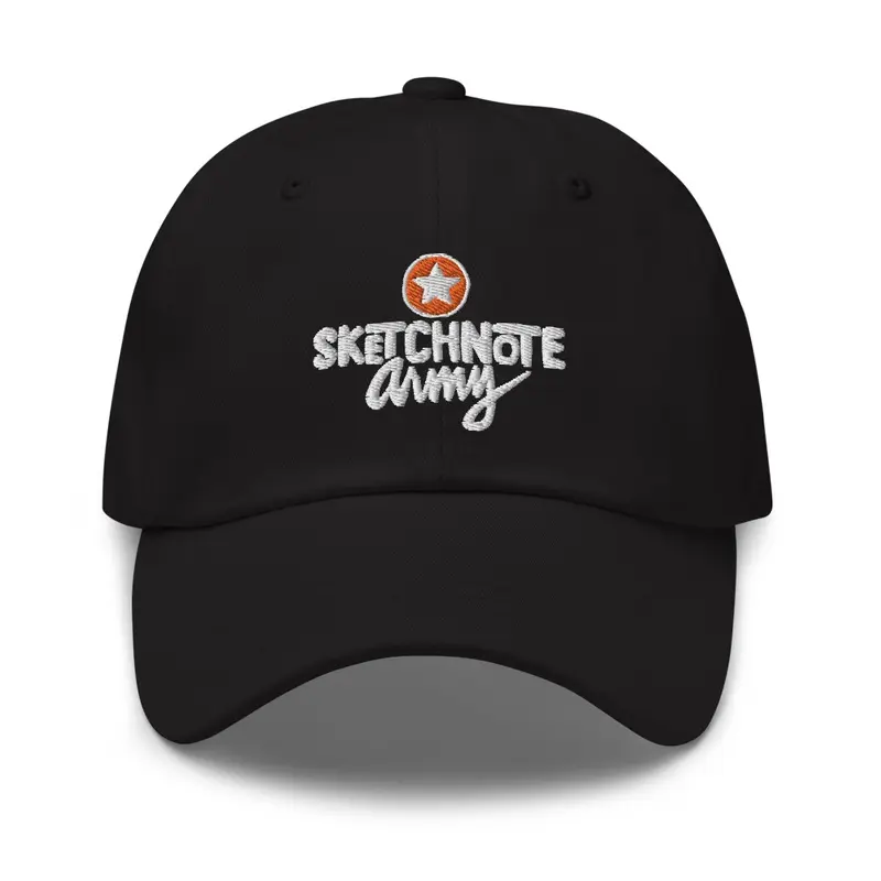 Sketchnote Army Dad Cap